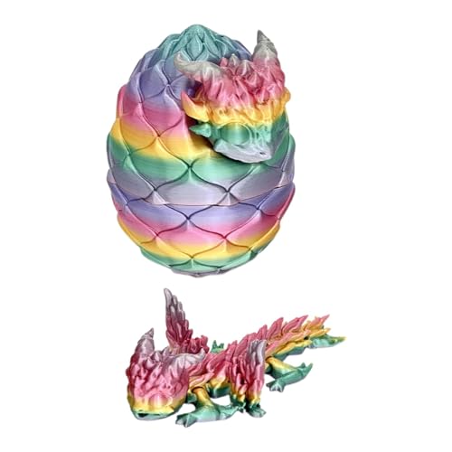 GkgWuxf 3D-Drachenei,Drache mit Ei,3D-gedruckte Eier mit beweglichem Drachen im Inneren - Kreative bewegliche Drache-Zappelspielzeuge für Erwachsene und Kinder, Chefschreibtischspielzeug, von GkgWuxf