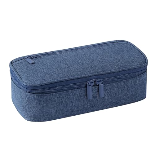 Gkumgwo Federmäppchen – Schreibwaren-Stifttasche – Stift-Organizer, Make-up-Tasche, Schreibtisch-Organizer, Marker, Stifteetui für College-Schule, marineblau, Refer to description, Unisex von Gkumgwo