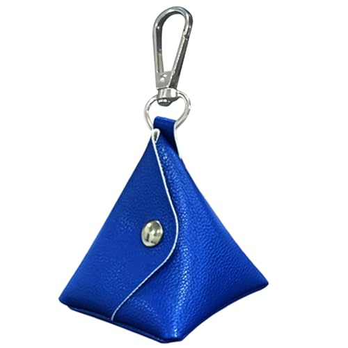 Gkumgwo Golf-Tee-Halter-Tasche | PU-Leder Golfballtasche mit Magnetverschluss, Golf-Zubehörtasche mit Metall-Karabiner, tragbare Golfball-Aufbewahrungstasche für Damen und Herren von Gkumgwo