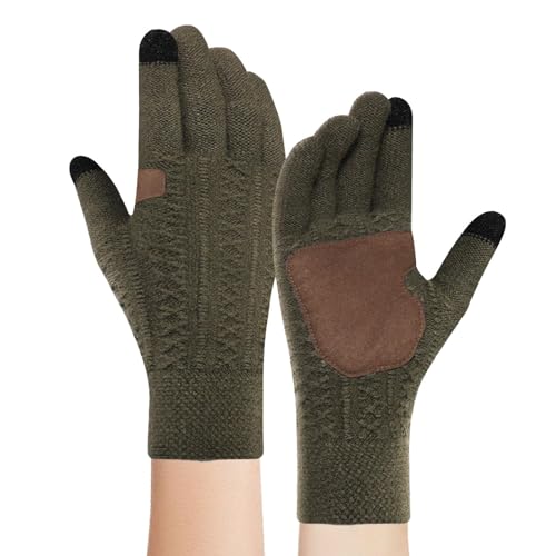 Gkumgwo Warme Handschuhe für kaltes Wetter, Winterhandschuhe für Damen | Winddichte Thermo-Strickhandschuhe,Bequeme Winter-Motorradhandschuhe zum Radfahren, Skifahren, Snowboarden, Laufen von Gkumgwo