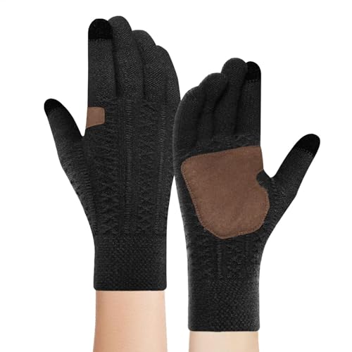 Gkumgwo Winddichte warme Handschuhe, Touchscreen-Winterhandschuhe - Fahrradhandschuhe für kaltes Wetter,Bequeme Winter-Motorradhandschuhe zum Radfahren, Skifahren, Snowboarden, Laufen von Gkumgwo