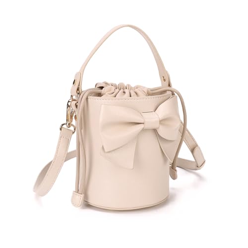 Gladdon Cute kleine Tasche für Kinder, Kleine Umhängetasche und Handtaschen, Umhängetasche mit Schleife, Drawstring Eimer für Mädchen Gladdon Cute kleine Tasche für Kinder, Kleine Umhängetasche und Handtaschen, Umhängetasche mit Schleife, Drawstring Eimer für Mädchen von Gladdon