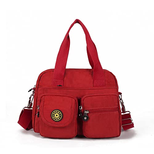 Gladdon Canvas Umhängetasche Vintage Crossbody Bag Freizeit Handtasche mit mehreren FächernUmhängetasche Damen Schultertasche für Arbeit Schule Shopper Gladdon Canvas Umhängetasche Vintage Crossbody Bag Freizeit Handtasche mit mehreren FächernUmhängetasche Damen Schultertasche für Arbeit Schule Shopper von Gladdon