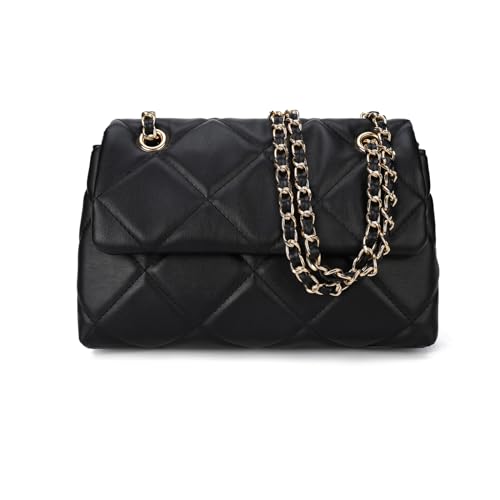 Gladdon Handy Umhängetasche Damen Gesteppte Handtasche Crossbody Taschen Vegan Leder Schultertasche mit Kartenschlitz Verstellbar Abnehmbar Schultergurt,Schwarz Gladdon Handy Umhängetasche Damen Gesteppte Handtasche Crossbody Taschen Vegan Leder Schultertasche mit Kartenschlitz Verstellbar Abnehmbar Schultergurt,Schwarz von Gladdon