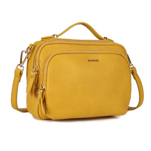 Gladdon Umhängetasche damen,Schultertasche mit Reißverschluss, Crossbody Tasche, Leder Handtasche Klein, Womenswear… Gladdon Umhängetasche damen,Schultertasche mit Reißverschluss, Crossbody Tasche, Leder Handtasche Klein, Womenswear… von Gladdon