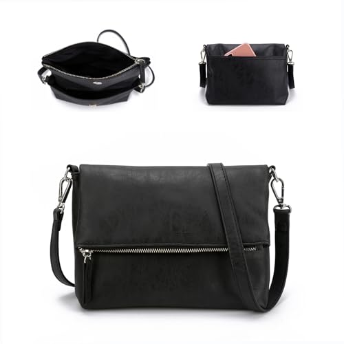 Gladdon Umhängetasche damen,Schultertasche mit Reißverschluss, Crossbody Tasche, Leder Handtasche Klein, Daypack… Gladdon Umhängetasche damen,Schultertasche mit Reißverschluss, Crossbody Tasche, Leder Handtasche Klein, Daypack… von Gladdon
