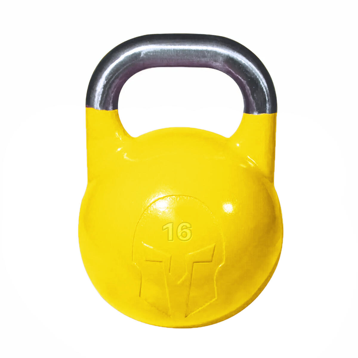 Wettkampf-Kettlebell aus Gusseisen mit Logoeinlage von GladiatorFit