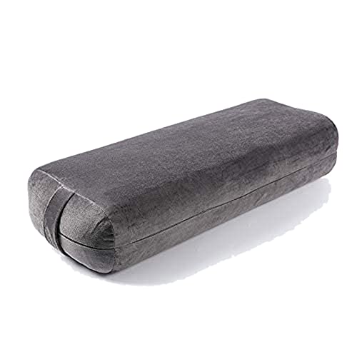 Glakyur Yoga Bolster Kissen für Meditation und Unterstützung - Rechteckiges Yoga Kissen aus Weichem Schaumstoff oder Schaumstoff-Cotton-Mischung in Beige Glakyur Yoga Bolster Kissen für Meditation und Unterstützung - Rechteckiges Yoga Kissen aus Weichem Schaumstoff oder Schaumstoff-Cotton-Mischung in Beige von Glakyur