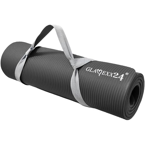 Glamexx24 Gymnastikmatte Fitnessmatte Premium Yogamatte, rutschfest und dick extra Größen, inkl. Tragegurt, Übungsposter, hautfreundlich und phthalatfrei, ideal für Pilates, Gymnastik und Yoga Glamexx24 Gymnastikmatte Fitnessmatte Premium Yogamatte, rutschfest und dick extra Größen, inkl. Tragegurt, Übungsposter, hautfreundlich und phthalatfrei, ideal für Pilates, Gymnastik und Yoga von Glamexx24