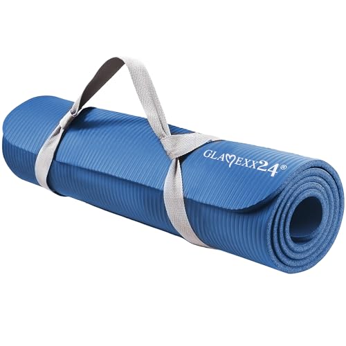 Glamexx24 Gymnastikmatte Fitnessmatte Premium Yogamatte, rutschfest und dick extra Größen, inkl. Tragegurt, Übungsposter, hautfreundlich und phthalatfrei, ideal für Pilates, Gymnastik und Yoga Glamexx24 Gymnastikmatte Fitnessmatte Premium Yogamatte, rutschfest und dick extra Größen, inkl. Tragegurt, Übungsposter, hautfreundlich und phthalatfrei, ideal für Pilates, Gymnastik und Yoga von Glamexx24