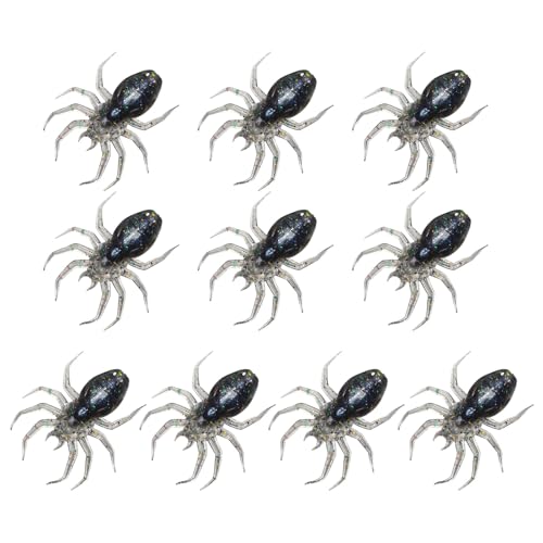 Glanhbnol 10Pcs Weiche Angeln Locken Künstliche Spinnen Angeln Lockt Swimbait Topwater Schwimmen Lockt Köder Für Outdoor Angeln von Glanhbnol