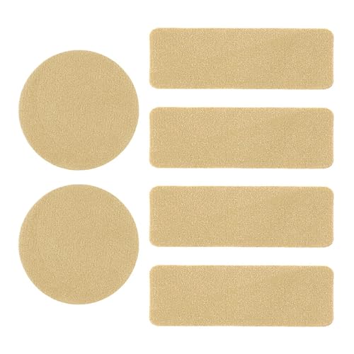 Glanhbnol 6 x Schuhreparaturflicken, selbstklebend, Sneaker-Reparaturflicken, quadratisch, rund, zur Vermeidung von Schuhlöchern, einfache Handhabung Glanhbnol 6 x Schuhreparaturflicken, selbstklebend, Sneaker-Reparaturflicken, quadratisch, rund, zur Vermeidung von Schuhlöchern, einfache Handhabung von Glanhbnol