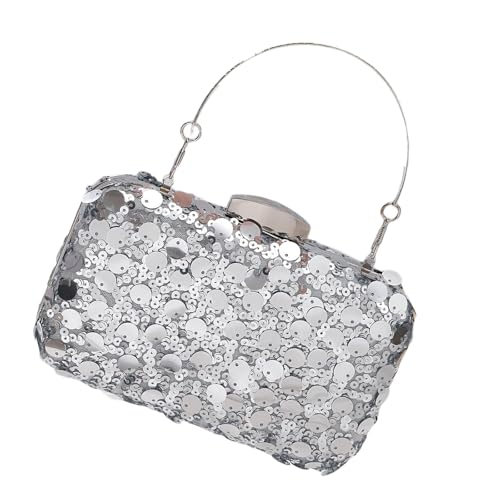 Glitzernde Pailletten Abendtasche Für Hochzeit Party Modische Quadratische Umhängetasche Umhängetasche Mit Kettenriemen von Glanhbnol