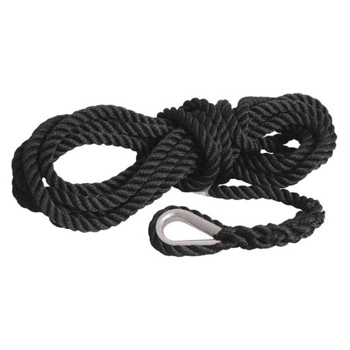 Gleistein Ropes Ss Thimble Rope 6 M 2 Units Schwarz 10 mm von Gleistein Ropes