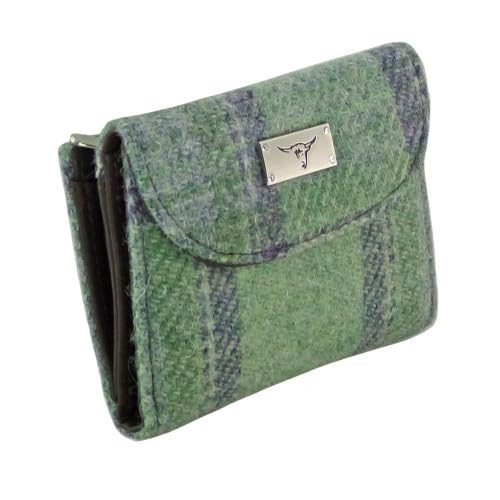 Glen Appin Jura Damen Harris Tweed Small Wallet LB2002, Col 139 Green, S, Casual von Glen Appin