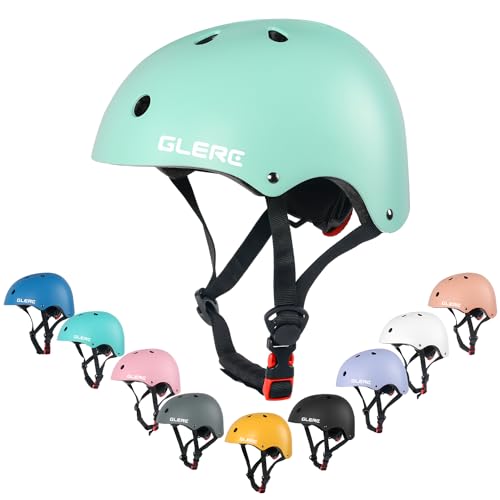Glerc Kinder Fahrradhelm für 3-8 Jahre alte Jungen Mädchen, Kinder Fahrrad Zubehör, stoß- und schlagfester Fahrradhelm für Kinder,S,Mintgrün Glerc Kinder Fahrradhelm für 3-8 Jahre alte Jungen Mädchen, Kinder Fahrrad Zubehör, stoß- und schlagfester Fahrradhelm für Kinder,S,Mintgrün von Glerc