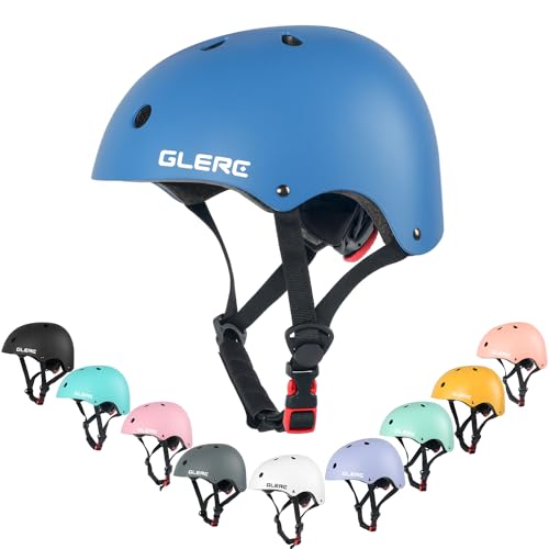 Glerc Kinder Fahrradhelm für 3-8 Jahre alte Jungen Mädchen, Kinder Fahrrad Zubehör, stoß- und schlagfester Fahrradhelm für Kinder,S Blau Glerc Kinder Fahrradhelm für 3-8 Jahre alte Jungen Mädchen, Kinder Fahrrad Zubehör, stoß- und schlagfester Fahrradhelm für Kinder,S Blau von Glerc