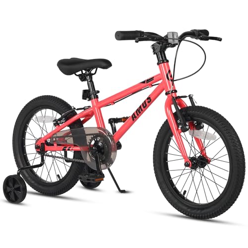 Glerc AMOS 16 Zoll Kinderfahrrad für 4 5 6 7 8 Jahre alte Jungen Mädchen mit Zwei Handbremsen und verstellbarem Ständer, Rot Glerc AMOS 16 Zoll Kinderfahrrad für 4 5 6 7 8 Jahre alte Jungen Mädchen mit Zwei Handbremsen und verstellbarem Ständer, Rot von Glerc
