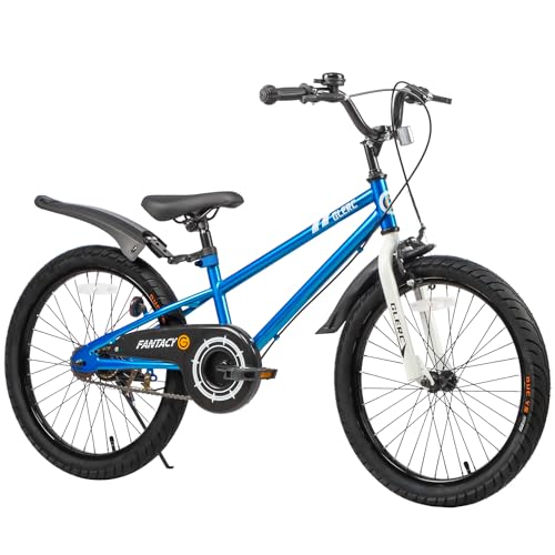 Glerc Kinderfahrrad 20 Zoll Fahrrad mit Kickstand & Sportschutzblech für 7 8 9 10 11 12 Jahre alte Jungen und Mädchen,blau… von Glerc