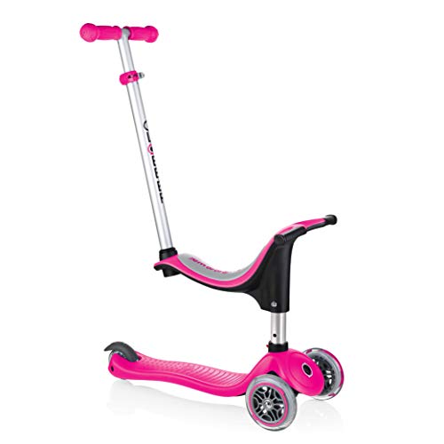 Globber 451-110 EVO 4in1 Dreiradscooter, pink, One Size von Globber