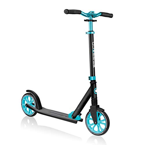 GLOBBER NL 205 Roller – Tretroller Kinder ab 6 Jahre - Scooter 205 mm - ABEC 7 – höhenverstellbar – türkis, aquamarinblau von Globber