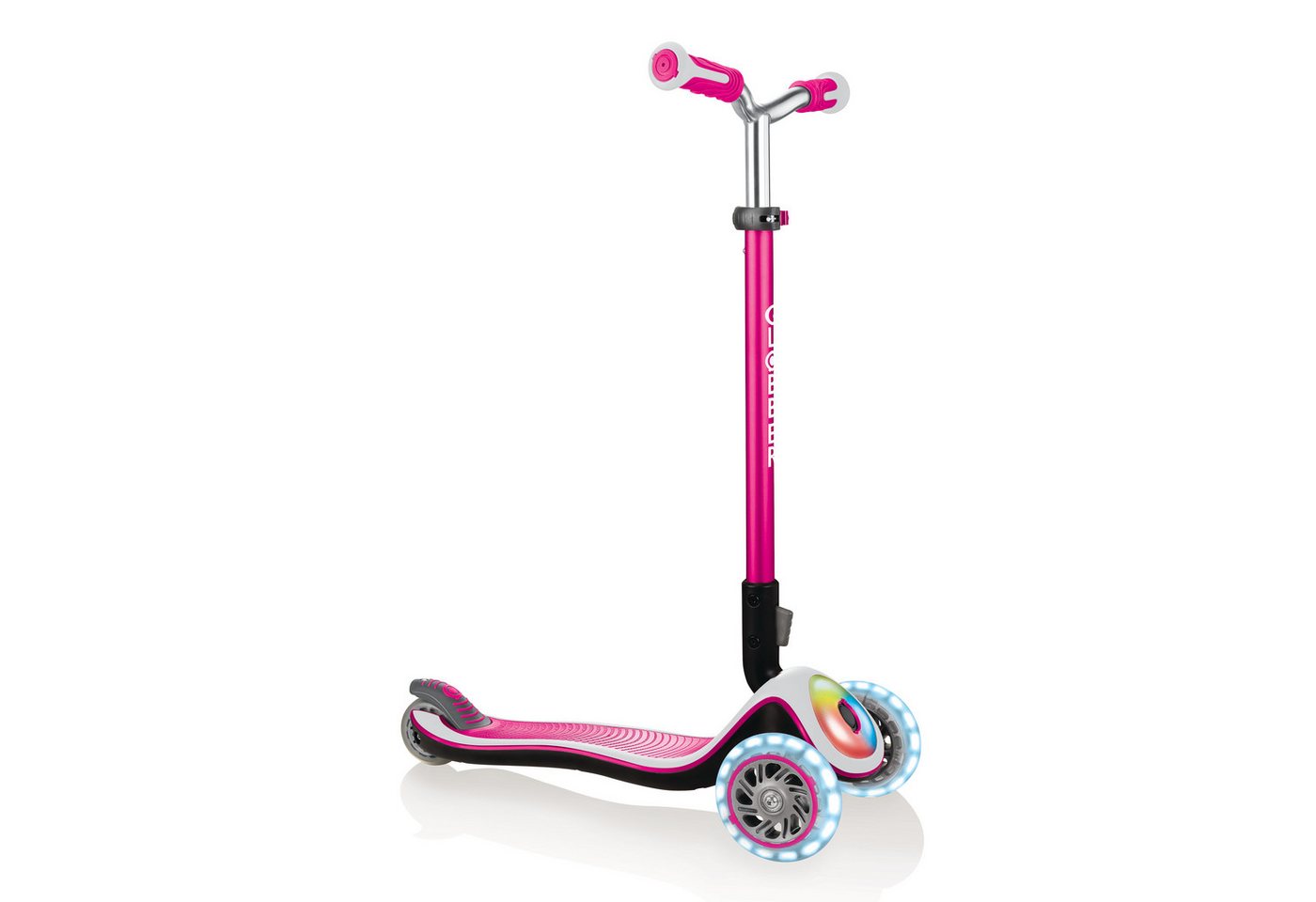 Globber Dreiradscooter Elite Prime – Tretroller 125/80 mm, ABEC 5, LED-Rollen, Leuchtdeck Globber Dreiradscooter Elite Prime – Tretroller 125/80 mm, ABEC 5, LED-Rollen, Leuchtdeck von Globber