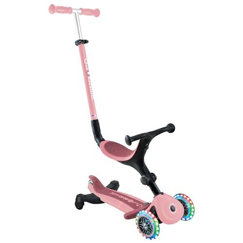 Globber Go Up Active Beleuchtung, 360 Grad, Evolutionärer Roller mit Sitz und Lichtern für Kleinkinder ab 15 Monaten, Pastellrosa Globber Go Up Active Beleuchtung, 360 Grad, Evolutionärer Roller mit Sitz und Lichtern für Kleinkinder ab 15 Monaten, Pastellrosa von Globber