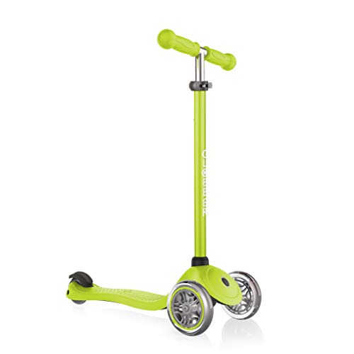 Globber Primo – Tretroller Kinder, 120/80 mm, ABEC 5, 3-rädrig, höhenverstellbar, Lime grün Globber Primo – Tretroller Kinder, 120/80 mm, ABEC 5, 3-rädrig, höhenverstellbar, Lime grün von Globber