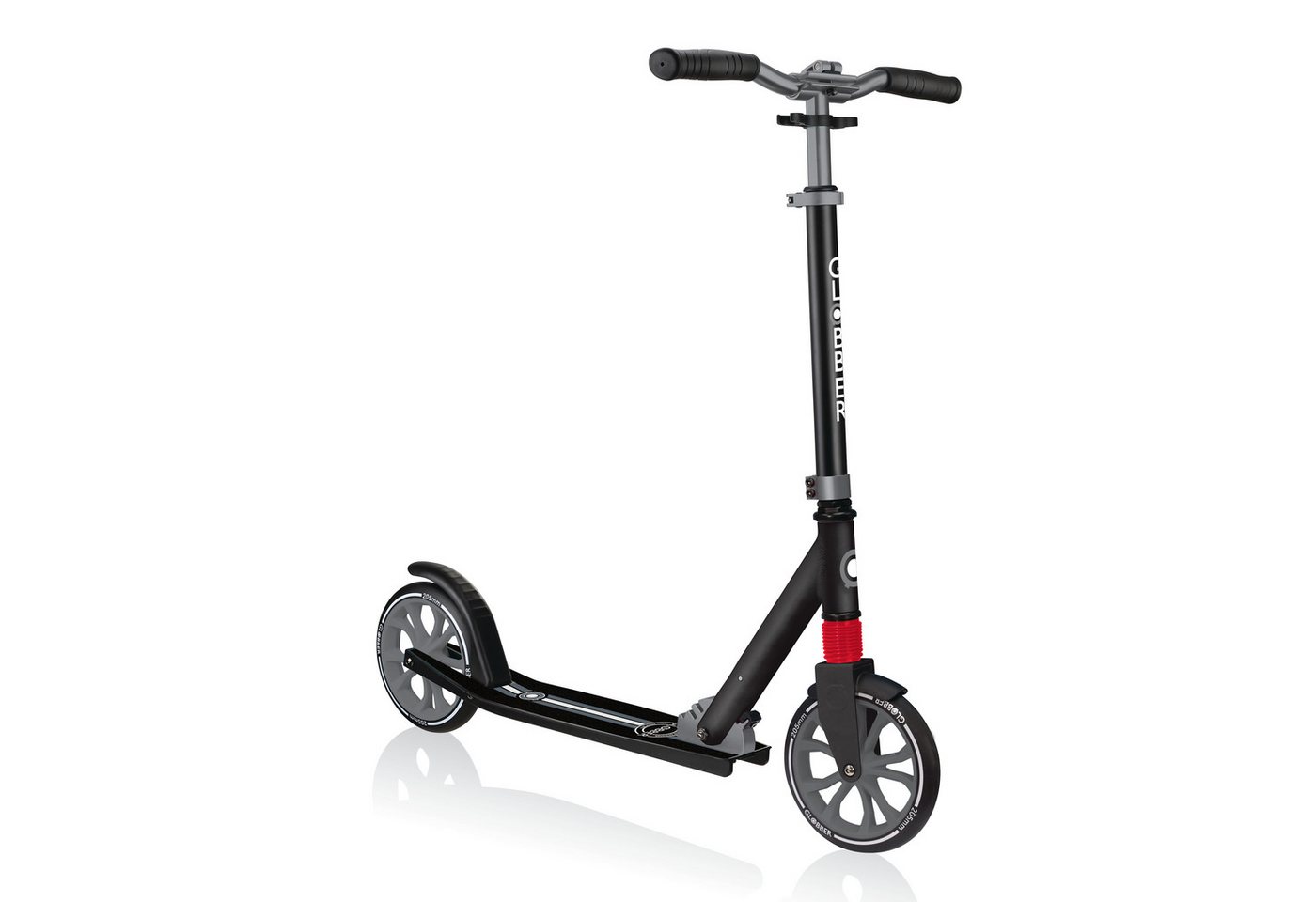 Globber Tretroller NL 205 Scooter - Für Kinder, Teens & Erwachsene, ABEC 7, Federung, Frontfederung PU-Rollen 205 mm Alu-Deck, Antirutsch Globber Tretroller NL 205 Scooter - Für Kinder, Teens & Erwachsene, ABEC 7, Federung, Frontfederung PU-Rollen 205 mm Alu-Deck, Antirutsch von Globber