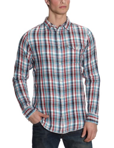 Globe Men'Hemd Small grün - Green - Rouge/Bleu/Ecru Globe Men'Hemd Small grün - Green - Rouge/Bleu/Ecru von Globe
