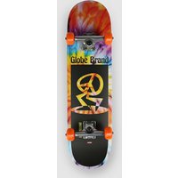 Globe Peace Man Mid 7.6" Skateboard black Globe Peace Man Mid 7.6" Skateboard black von Globe
