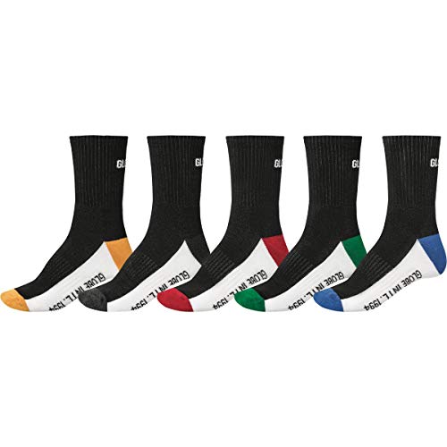 Globe Unisex-Kinder Prime Crew Sock 5 Pack, schwarz, 7-11 von Globe