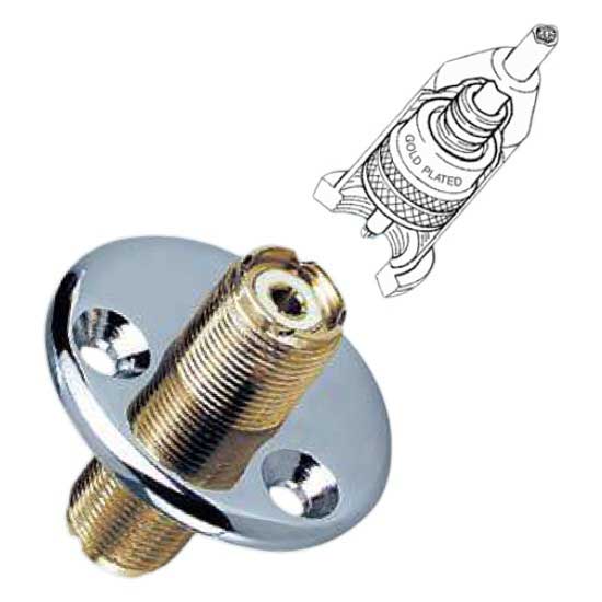 Glomex Gold Coaxial Plated Feed Silber Glomex Gold Coaxial Plated Feed Silber von Glomex