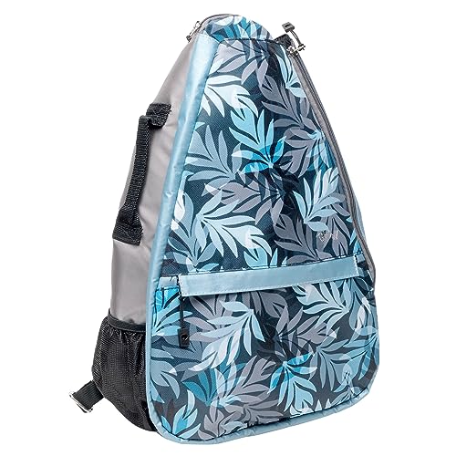 Glove It Tennisrucksack für Damen, leichte Damen-Tennistasche & Sling-Rucksack für 2 Schläger, Bälle, Wasserflasche - Pacific Palm von Glove It