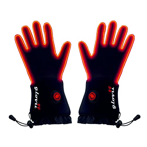 GLOVII GLB Beheizte Universalhandschuhe & praktisches Etui | Elektrische Handwärmer für Männer und Frauen mit Li-Poly-Akku und Tasche | Hergestellt aus Kohlefaser, 95% Polyester | Schwarz, SM GLOVII GLB Beheizte Universalhandschuhe & praktisches Etui | Elektrische Handwärmer für Männer und Frauen mit Li-Poly-Akku und Tasche | Hergestellt aus Kohlefaser, 95% Polyester | Schwarz, SM von Glovii