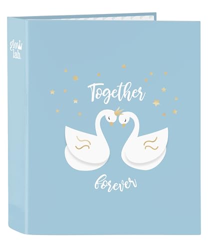 Glowlab CISNES Ordner, Folio, 4 Ringe, ideal für Kinder verschiedener Altersgruppen, bequem und vielseitig, Qualität und Widerstandsfähigkeit, 27 x 6 x 33 cm, Hellblau Glowlab CISNES Ordner, Folio, 4 Ringe, ideal für Kinder verschiedener Altersgruppen, bequem und vielseitig, Qualität und Widerstandsfähigkeit, 27 x 6 x 33 cm, Hellblau von Glowlab