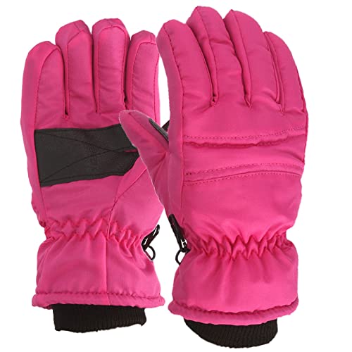 Handschuhe Kinder Winterhandschuhe Wasserdicht Skihandschuhe für 4-12 Jahre Jungen Mädchen Fingerhandschuhe Winddicht Thermisch Outdoor Winter Warme Schneehandschuhe für Skifahren Snowboarden Sports von Glücksvogel