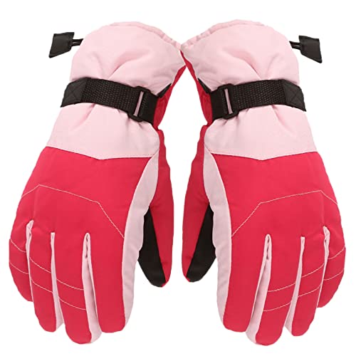 Winterhandschuhe Kinder Ski Handschuhe Winter Skihandschuhe Winddicht Wasserdicht Warm Outdoor Sports Snowboard Skifahren Jungen Mädchen Kinder Schneehandschuhe Fingerhandschuhe für 7-16 Jahre Kinder von Glücksvogel