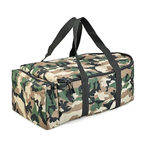 Glugahrif Angeltasche mit großer Kapazität Aufbewahrungstasche für Angelausrüstung wasserdichte Angelausrüstung, große Kapazität Single Shoulder Bag, Cp Camouflage, Se référer au descriptif, Siehe von Glugahrif