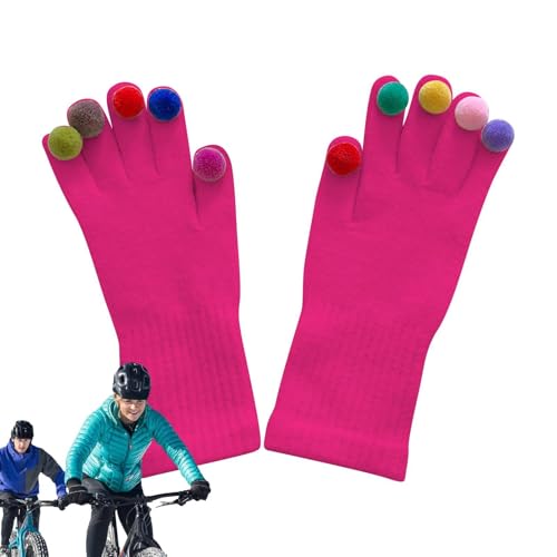 Warme Handschuhe für Damen, Winterhandschuhe für Damen, warme und bunte Winterhandschuhe, Handschuhe für kaltes Wetter – modische Thermo-Handschuhe für Damen, Winterhandschuhe für Erwachsene und von Glugahrif