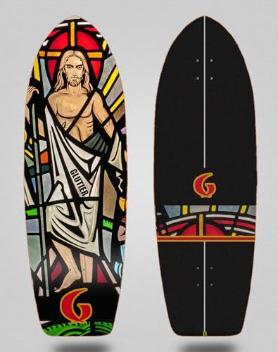 Glutier Surfskate Deck Pray Time 31 Fat Tail Glutier Surfskate Deck Pray Time 31 Fat Tail von Glutier