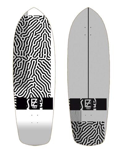 Holz Surfskate Deck Skateboard - Theo Phy Telm 34 von Glutier