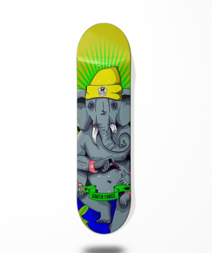 Skateboard Deck South Force Jsn Edit Yellow 8.0 von Glutier