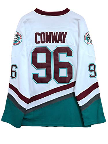 Gmjay Adam Banks 99 Mighty Ducks Eishockeytrikot Filmhockeytrikot Weiß Genähte Buchstaben Zahlen S-XXXL,L Gmjay Adam Banks 99 Mighty Ducks Eishockeytrikot Filmhockeytrikot Weiß Genähte Buchstaben Zahlen S-XXXL,L von Gmjay
