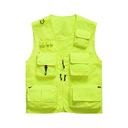 Gmjay Outdoor Weste mit Mehreren Taschen Angelweste Jagd und Arbeitsweste Kletterweste Multifunktions Ärmellos Angeljacke Fotografie Jagd Angeln Sommer,Yellow,M Gmjay Outdoor Weste mit Mehreren Taschen Angelweste Jagd und Arbeitsweste Kletterweste Multifunktions Ärmellos Angeljacke Fotografie Jagd Angeln Sommer,Yellow,M von Gmjay