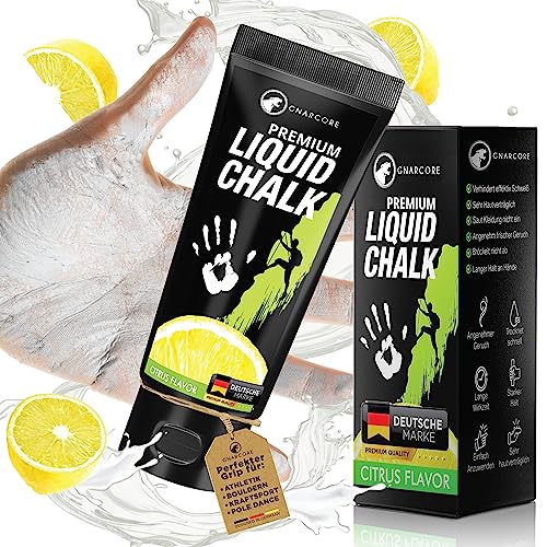 Gnarcore® Liquid Chalk [50ml / 100ml / 200ml] - Flüssigkreide für extremen Grip beim Klettern & Bouldern - Magnesia mit angenehmen Duft - Langer Halt, ohne Stauben/Schmieren von Gnarcore