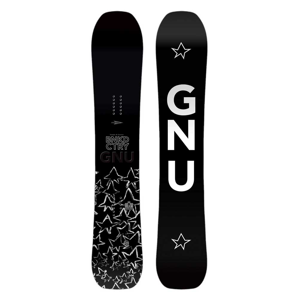 Gnu Banked Country Wide Snowboard Schwarz 163W von Gnu