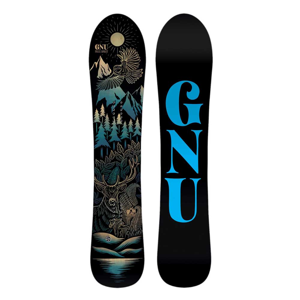 Gnu Free Spirit Snowboard Mehrfarbig 153 von Gnu