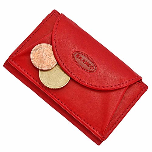 Branco Mini Herren Leder Geldbörse Portemonnaie Börse GB (Rot) von GoBago