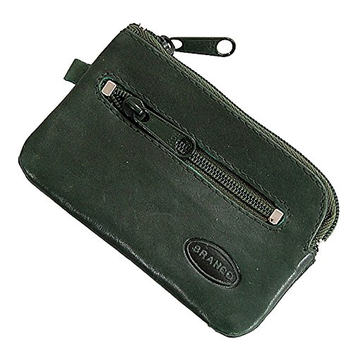 GoBago Branco kleine Schlüsseltasche Leder Schlüsseletui Schlüsselmappe Schlüssel Etui (Grün) von GoBago